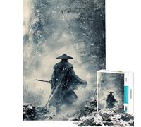 Puzzle da 1000 pezzi per adulti puzzle fantasy samurai per adulti gioco rompicapo analisi e logica compleanno e Natale (dimensioni 38x52cm)
