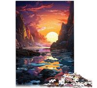 Puzzle da 1000 pezzi per adulti Puzzle Fantasy Sunset Scenery Jigsaw Puzzle Regali di compleanno Adatto per adolescenti da 14 anni e oltre 26 x 38 cm