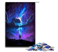 Puzzle da 1000 pezzi per adulti puzzle fantasy Thunder Landscape decorazione da parete adatto per la decorazione del desktop 75x50 cm.