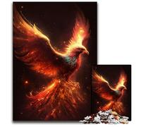 Puzzle da 1000 pezzi per adulti, Puzzle "Fenice di fuoco" per adulti, perfetto per adolescenti e collezionisti, ideale come decorazione per la casa e regalo da viaggio, 50x75CM/19,68x29,52 pollici.