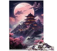 Puzzle da 1000 pezzi per adulti Puzzle Fiori di Ciliegio e Fiume Tranquillo Puzzle Un'opera d'arte 19,7 "x 29,5" per adolescenti dai 14 anni in poi