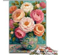 Puzzle da 1000 pezzi per adulti, puzzle floreali per adulti, sviluppa la coordinazione occhio-mano, perfetto come regalo di compleanno (dimensioni 26x38cm)