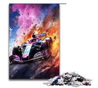Puzzle da 1000 pezzi per adulti puzzle Formula Racing circondato da schizzi decorazione da parete antistress 75x50 cm
