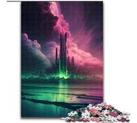 Puzzle da 1000 pezzi per adulti, puzzle futuristici con edifici cittadini in legno, regalo perfetto per compleanni, feste e decorazioni per la casa, 1000 pezzi(50x75cm)