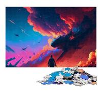 Puzzle da 1000 pezzi per adulti puzzle futuristico sulla guerra nello spazio opera d'arte per adolescenti dai 14 anni in su (dimensioni 75x50 cm)