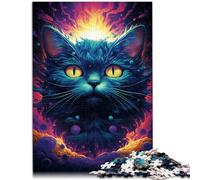 Puzzle da 1000 pezzi per adulti puzzle futuro gatto gioco pratico sollievo dello stress soggiorno uccidere il tempo per adolescenti dai 14 anni e oltre 26 x 38 cm