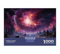 Puzzle Da 1000 Pezzi Per Adulti Puzzle Galactic Landscape with Nebula And Planets Puzzle Per Adulti Giochi Divertenti Gara Di Velocità Delle Mani Attività Divertenti A Casa 52x38cm/1000pcs