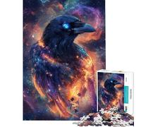 Puzzle da 1000 pezzi per adulti puzzle Galactic Raven per adolescenti ideale per passare il tempo durante le vacanze con Babbo Natale compleanni e altre occasioni 38x26cm