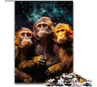 Puzzle da 1000 pezzi per adulti, puzzle Galaxy Monkey per adolescenti, serata di giochi in famiglia, idea regalo stimolante per la mente (dimensioni: 26x38cm)