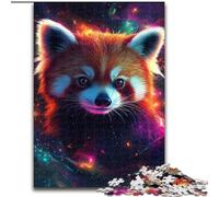 Puzzle da 1000 pezzi per adulti, puzzle Galaxy Red Panda da 1000 pezzi per adulti, coinvolgente attività di gioco per la famiglia (dimensioni 26x38cm)