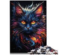 Puzzle da 1000 pezzi per adulti Puzzle Gatto Nero Puzzle Anti-Stress Staycation Uccide il tempo per adolescenti dai 14 anni e oltre 26x38cm