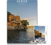 Puzzle da 1000 pezzi per adulti Puzzle Genova Gioco impegnativo Giocattoli Modello Assemblaggio Regalo Compleanno Dimensioni 38x26cm