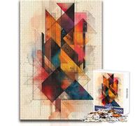 Puzzle da 1000 pezzi per adulti, puzzle geometrico astratto, sfida difficile, giochi educativi, ottimo regalo per i giochi (dimensioni 50x75cm)