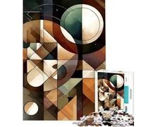 Puzzle da 1000 pezzi per adulti puzzle geometrico neutro giocattolo artistico educativo gioco divertente sfida impegnativa regalo per donne e uomini (dimensioni 38x26cm)