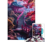 Puzzle da 1000 pezzi per adulti puzzle "Giardini incantati al neon" puzzle per ragazzi giochi divertenti modelli da assemblare regali unici per compleanno e Natale (dimensioni 50x75cm)