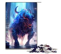 Puzzle da 1000 pezzi per adulti puzzle gigante di bisonte e toro gioco impegnativo un'opera d'arte adatta per adolescenti dai 14 anni in su 75x50 cm
