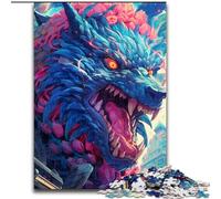Puzzle da 1000 pezzi per adulti,puzzle gigante in cartone raffigurante un mostro lupo,dimensioni 26x38cm,rompicapo stimolante,attività per la famiglia,decorazioni per la casa,regalo per le feste.