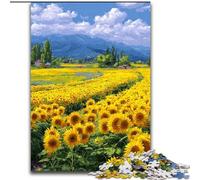 Puzzle da 1000 pezzi per adulti, puzzle Girasole per adulti, familiari e amici, sfida rompicapo (dimensioni 50x75cm)