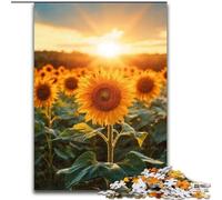 Puzzle da 1000 pezzi per adulti, puzzle Girasole per adulti, per divertimento in famiglia, perfetti per le vacanze e serate di gioco interattive (dimensioni 50x75cm)