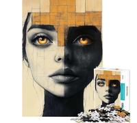 Puzzle da 1000 pezzi per adulti puzzle Golden Duality gioco pratico antistress regalo di Natale e compleanno (dimensioni 38x52cm)