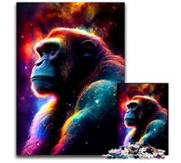 Puzzle da 1000 pezzi per adulti, puzzle Gorilla per adulti, perfetti per il divertimento in famiglia, giochi di società, bomboniere per feste di compleanno, 50x75cm/19,68x29,52 pollici