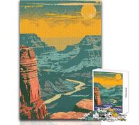 Puzzle da 1000 pezzi per adulti, puzzle Grand Canyon Travel Art, gioco impossibile, regali per donne, giocattoli antistress, dimensioni 38x26cm