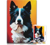 Puzzle da 1000 pezzi per adulti Puzzle Il mio cane Border Collie Giocattoli Giochi educativi per il divertimento in famiglia Opera d'arte Regalo Dimensioni 50x75cm