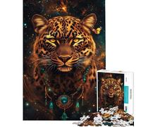 Puzzle da 1000 pezzi per adulti puzzle "Il sogno cosmico del leopardo" puzzle per adolescenti ideale per passare il tempo durante le vacanze a casa lista dei desideri con Babbo Natale per compleanno