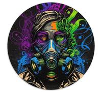 Puzzle da 1000 pezzi per adulti, puzzle impegnativi con maschera antigas, rompicapo impegnativo, serata di giochi in famiglia (67,5x67,5cm)