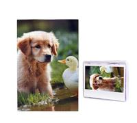 Puzzle da 1000 pezzi per adulti Puzzle impegnativo per serate di gioco Puzzle in legno personalizzati puzzle in legno personalizzati per cani di famiglia e un'anatra Puzzle con immagine Dimensioni