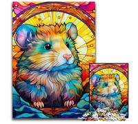 Puzzle da 1000 pezzi per adulti, puzzle in cartone a forma di criceto, rompicapo ad alta difficoltà per adolescenti, 26X38CM/10,23x14,96 pollici