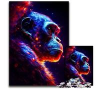 Puzzle da 1000 pezzi per adulti, puzzle in cartone a forma di gorilla, regalo perfetto per la festa della mamma, compleanni, Natale, 26x38cm/10,23x14,96 pollici