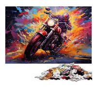 Puzzle da 1000 pezzi per adulti, puzzle in cartone colorati a forma di moto GP, adolescenti, coppie e amici per compleanni e Natale, 26X38CM / 10,23x14,96 pollici.