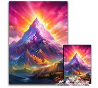 Puzzle da 1000 pezzi per adulti,puzzle in cartone con montagne innevate,perfetti per adolescenti e collezionisti,ideali come decorazione per la casa e regalo da viaggio,26X38CM/10,23x14,96 pollici.