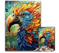 Puzzle da 1000 pezzi per adulti, puzzle in cartone con uccelli psichedelici, gioco di sfida per adolescenti e interazione familiare, 26X38CM/10,23x14,96 pollici