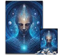 Puzzle da 1000 pezzi per adulti, puzzle in cartone esoterico universo zen, rompicapo ad alta difficoltà per adolescenti, 26x38cm/10,23x14,96 pollici