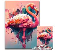 Puzzle da 1000 pezzi per adulti, puzzle in cartone Fantasy Flamingo, gioco interattivo per famiglie, sfida mentale, giocattolo educativo 26X38CM/10,23x14,96 pollici