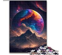 Puzzle da 1000 pezzi per adulti,puzzle in cartone raffigurante la cima di una montagna mistica,rompicapo impegnativo per adolescenti,perfetto come decorazione per la casa o come regalo (26x38cm)