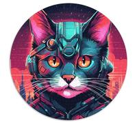 Puzzle da 1000 pezzi per adulti, puzzle in cartone Tech Cat, perfetti per adolescenti e famiglie, feste 67,5x67,5 cm