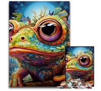 Puzzle da 1000 pezzi per adulti, puzzle in legno a forma di rana, rompicapo ad alta difficoltà per adolescenti, 50x75CM/19,68x29,52 pollici