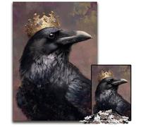 Puzzle da 1000 pezzi per adulti, puzzle in legno "Black Crow", giochi, giocattoli, regalo, migliora l'amore tra coppie dai 14 anni in su, 50x75cm