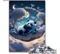 Puzzle da 1000 pezzi per adulti, puzzle in legno Mystic Panda, dimensioni 50x75cm, per amanti dei viaggi e coppie, giocattolo stimolante