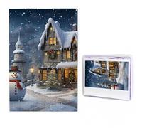 Puzzle da 1000 pezzi per adulti puzzle in legno personalizzati Puzzles Christmas Snowmen e case Puzzle da foto Puzzle per famiglia Matrimonio Natale Regali di compleanno