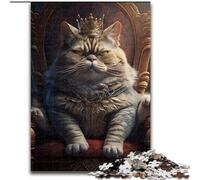 Puzzle da 1000 pezzi per adulti, puzzle King Cat, gioco rompicapo per adolescenti, regalo perfetto per una serata di giochi in famiglia (dimensioni 26x38cm)