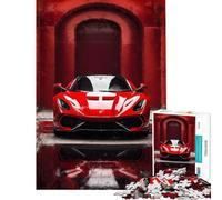 Puzzle da 1000 pezzi per adulti puzzle "La supercar scarlatta" puzzle da 1000 pezzi giocattolo decorativo da parete taglio di precisione ideale come regalo per tutta la famiglia (75x50cm)
