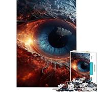 Puzzle da 1000 pezzi per adulti puzzle "L'occhio della bestia" puzzle per ragazzi gioco rompicapo un'opera d'arte gioco stimolante regalo (dimensioni 38x52cm)
