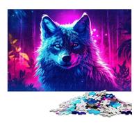 Puzzle da 1000 pezzi per adulti puzzle L'ululato del lupo regalo per famiglie antistress sfida difficile (dimensioni 38x26 cm)
