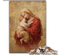 Puzzle da 1000 pezzi per adulti, Puzzle Madonna col Bambino per adulti, intrattenimento rilassante, regalo di Natale perfetto e decorazione per la casa (dimensioni 26x38cm)