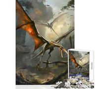 Puzzle da 1000 pezzi per adulti puzzle maestosi pterodattili giocattoli antistress regali di Babbo Natale segreto gioco educativo adatto per la decorazione del desktop dimensioni 38x26cm