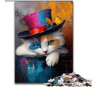 Puzzle da 1000 pezzi per adulti, Puzzle Magico del Gatto, in cartone, Relax & Challenge, Decorazione Colorata per la Casa, Amici, Dimensioni 38x26CM